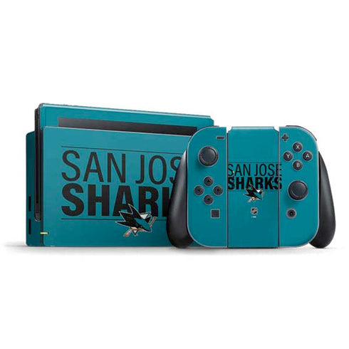 NHL San Jose Sharks Lineup Nintendo Switch Bundle Skin