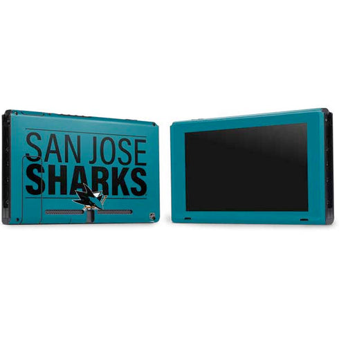 NHL San Jose Sharks Lineup Nintendo Switch Bundle Skin