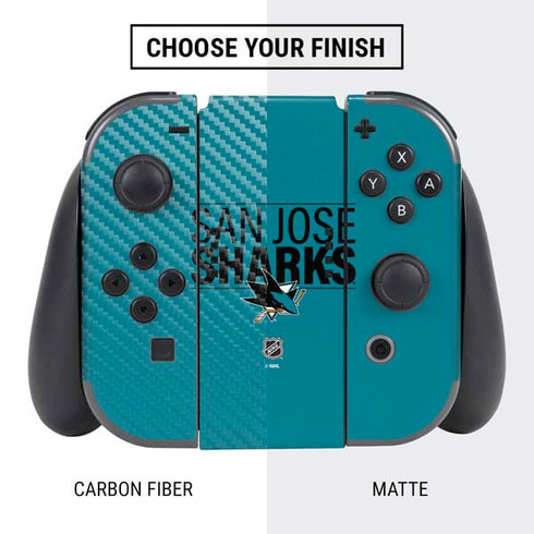 NHL San Jose Sharks Lineup Nintendo Switch Bundle Skin