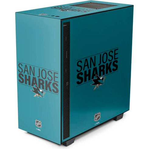NHL San Jose Sharks Lineup NZXT H510 Compact ATX Mid-Tower Case Skin