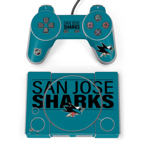 NHL San Jose Sharks Lineup PlayStation Classic Bundle Skin