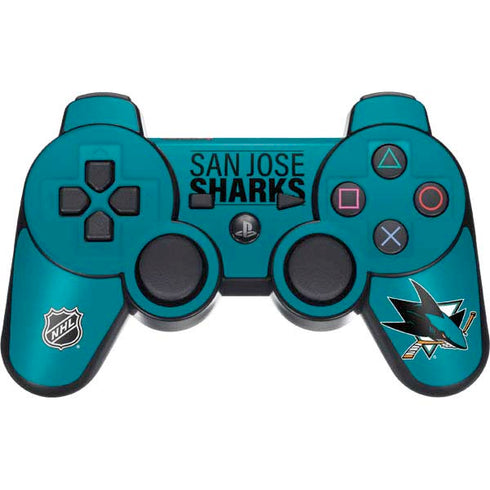 NHL San Jose Sharks Lineup PS3 Dual Shock wireless controller Skin