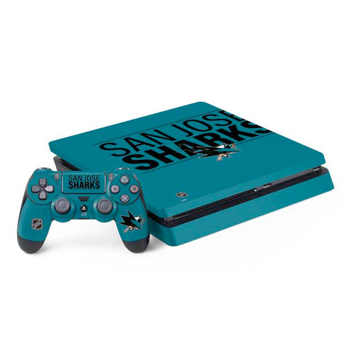 NHL San Jose Sharks Lineup PS4 Slim Bundle Skin