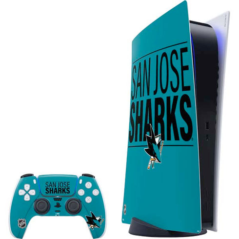 NHL San Jose Sharks Lineup PS5 Digital Edition Bundle Skin
