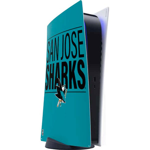 NHL San Jose Sharks Lineup PS5 Digital Edition Console Skin