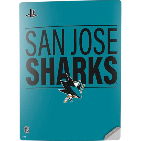 NHL San Jose Sharks Lineup PS5 Digital Edition Console Skin