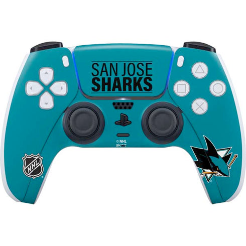 NHL San Jose Sharks Lineup PS5 Controller Skin