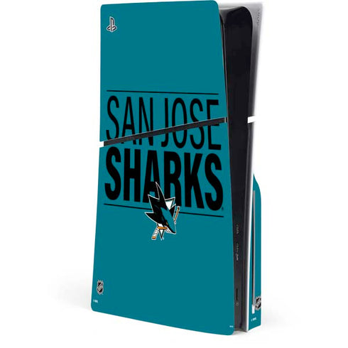 NHL San Jose Sharks Lineup PS5 Slim Disk Console Skin
