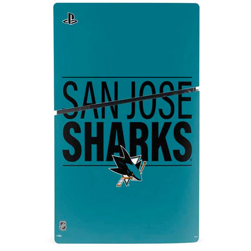 NHL San Jose Sharks Lineup PS5 Slim Digital Edition Bundle Skin