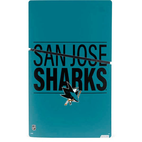 NHL San Jose Sharks Lineup PS5 Slim Digital Edition Bundle Skin