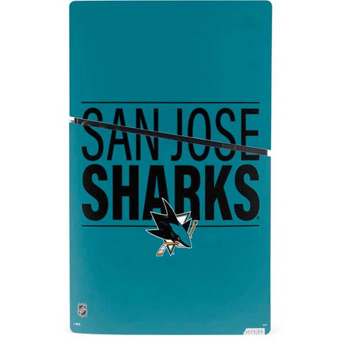 NHL San Jose Sharks Lineup PS5 Slim Digital Edition Console Skin