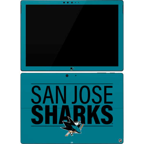 NHL San Jose Sharks Lineup Surface Pro 7 Skin