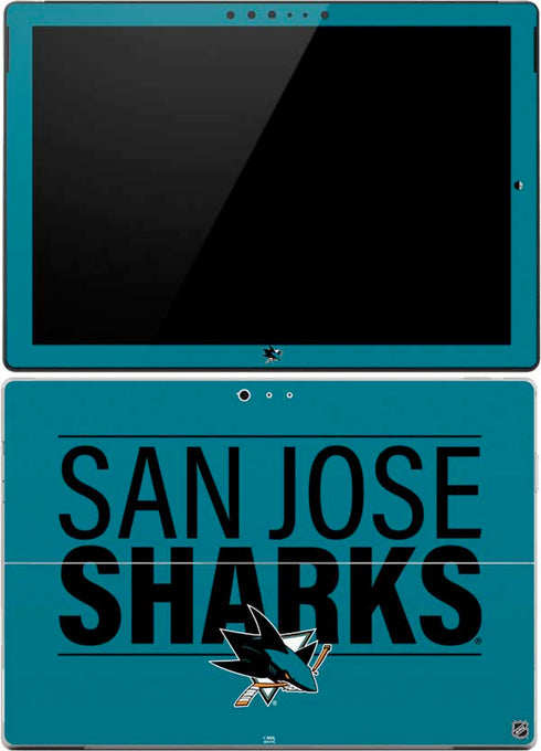 NHL San Jose Sharks Lineup Surface Pro (2017) Skin