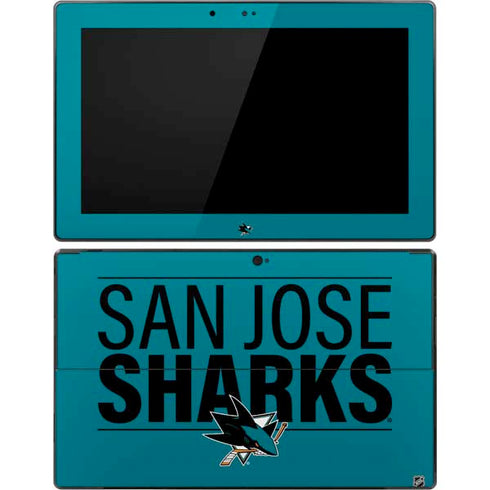 NHL San Jose Sharks Lineup Surface Pro Tablet Skin
