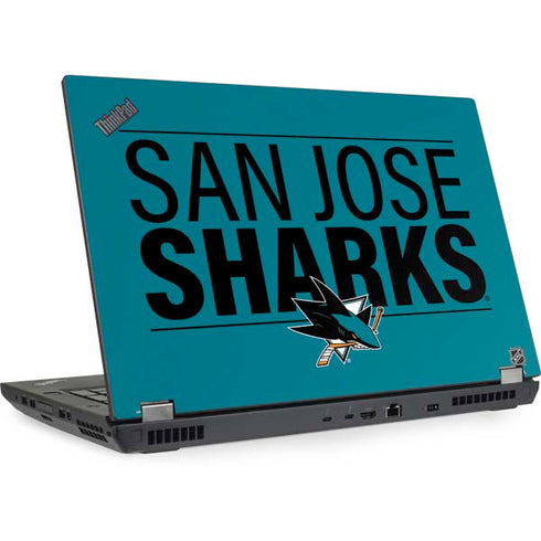 NHL San Jose Sharks Lineup Lenovo ThinkPad Skin