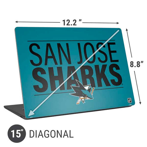NHL San Jose Sharks Lineup Universal Laptop 15in (12.2 x 8.8in) Skin