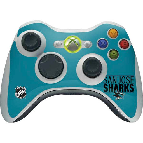 NHL San Jose Sharks Lineup Xbox 360 Wireless Controller Skin