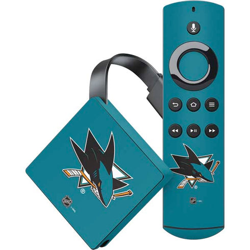 NHL San Jose Sharks Solid Background Amazon Fire TV Skin