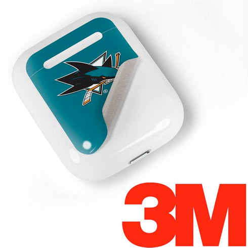NHL San Jose Sharks Solid Background Apple AirPods Skin