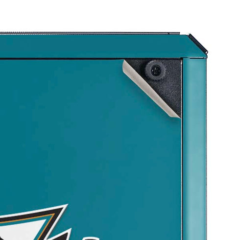 NHL San Jose Sharks Solid Background Cooler Master MasterBox Q300L Mini Tower Skin