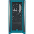 NHL San Jose Sharks Solid Background Corsair 4000D Tempered Glass Mid-Tower ATX Case Skin