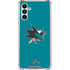 NHL San Jose Sharks Solid Background Galaxy A13 5G Clear Case