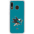 NHL San Jose Sharks Solid Background Galaxy A20 Clear Case
