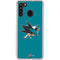 NHL San Jose Sharks Solid Background Galaxy A21 Clear Case