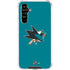 NHL San Jose Sharks Solid Background Galaxy A54 5G Clear Case