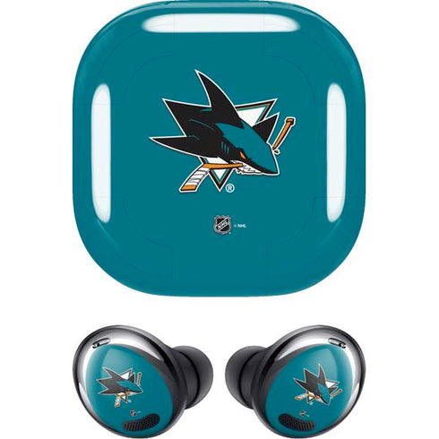 NHL San Jose Sharks Solid Background Galaxy Buds Pro Skin
