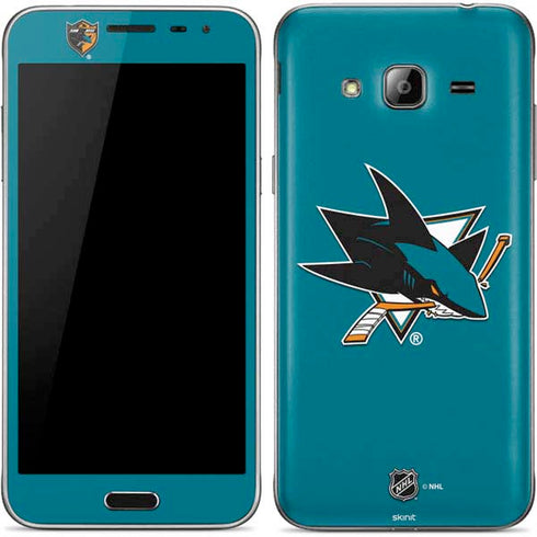 NHL San Jose Sharks Solid Background Galaxy J3 Skin