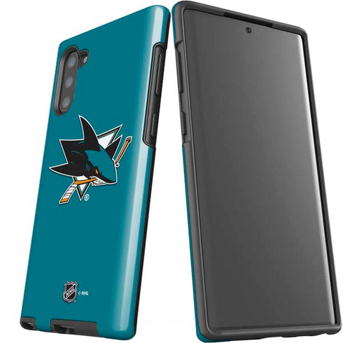 NHL San Jose Sharks Solid Background Galaxy Note 10 Pro Case