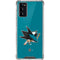 NHL San Jose Sharks Solid Background Galaxy Note20 5G Clear Case