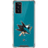 NHL San Jose Sharks Solid Background Galaxy Note20 5G Clear Case