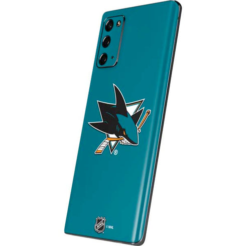 NHL San Jose Sharks Solid Background Galaxy Note20 5G Skin