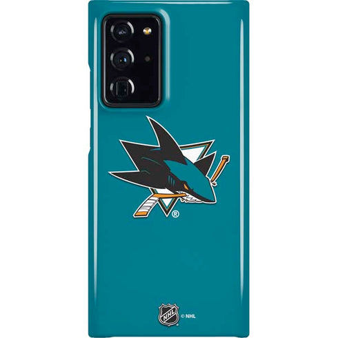 NHL San Jose Sharks Solid Background Galaxy Note20 Ultra 5G Lite Case