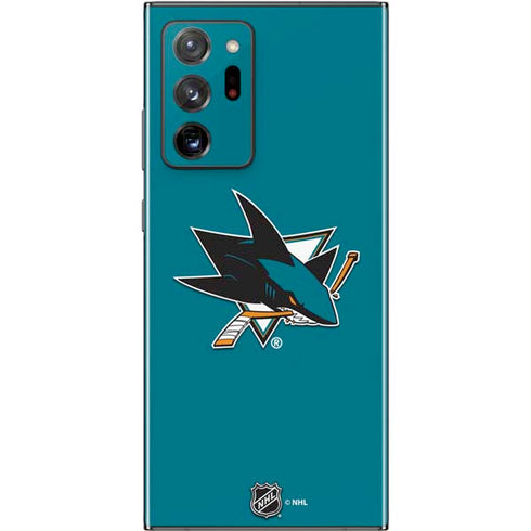 NHL San Jose Sharks Solid Background Galaxy Note20 Ultra 5G Skin