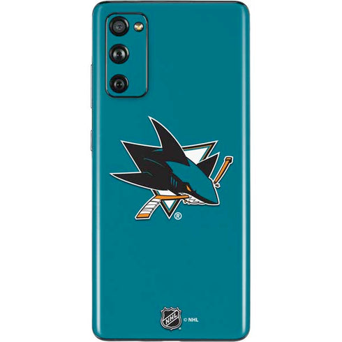 NHL San Jose Sharks Solid Background Galaxy S20 Fan Edition Skin