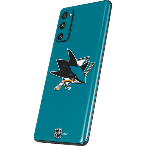NHL San Jose Sharks Solid Background Galaxy S20 Fan Edition Skin