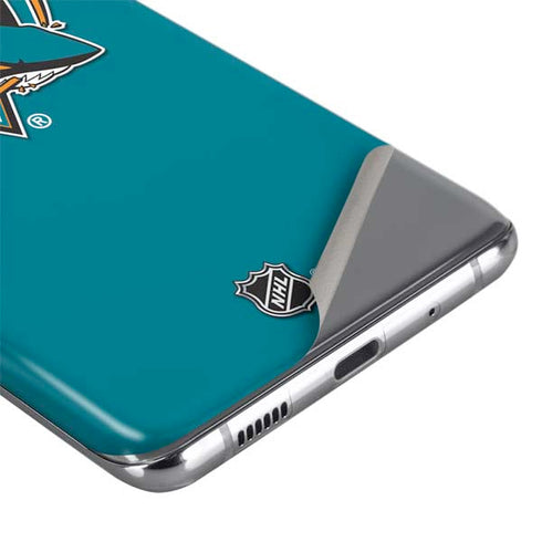 NHL San Jose Sharks Solid Background Galaxy S20 Plus Skin