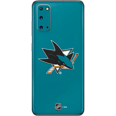 NHL San Jose Sharks Solid Background Galaxy S20 Skin