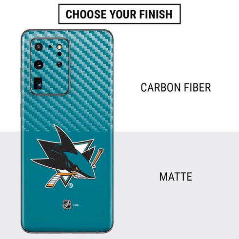 NHL San Jose Sharks Solid Background Galaxy S20 Ultra 5G Skin