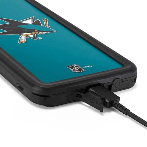 NHL San Jose Sharks Solid Background Galaxy S20 Waterproof Case