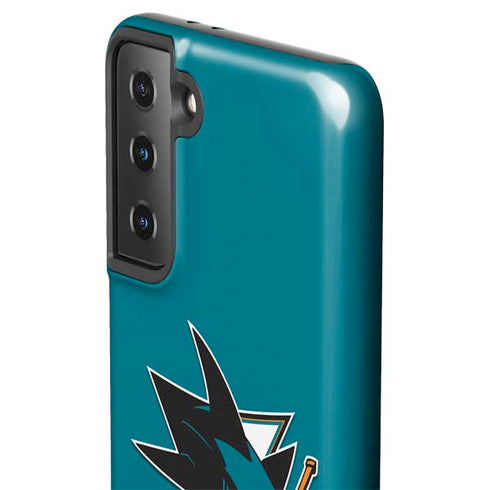 NHL San Jose Sharks Solid Background Galaxy S21 FE Pro Case