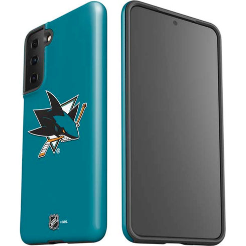 NHL San Jose Sharks Solid Background Galaxy S21 FE Pro Case