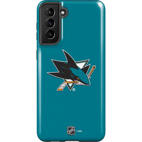 NHL San Jose Sharks Solid Background Galaxy S21 Plus 5G Pro Case