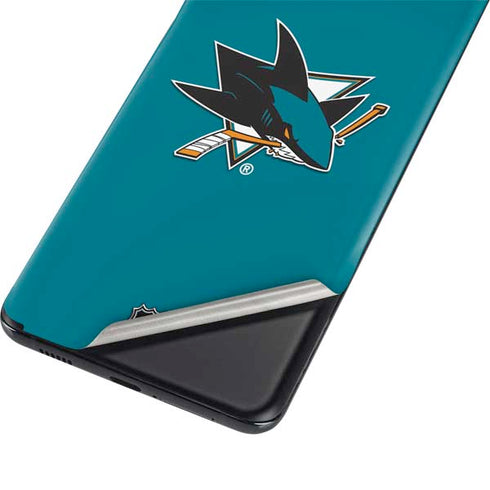 NHL San Jose Sharks Solid Background Galaxy S21 Plus 5G Skin