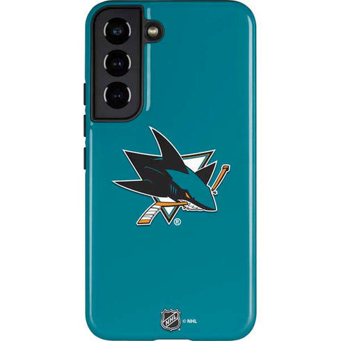 NHL San Jose Sharks Solid Background Galaxy S22 Pro Case