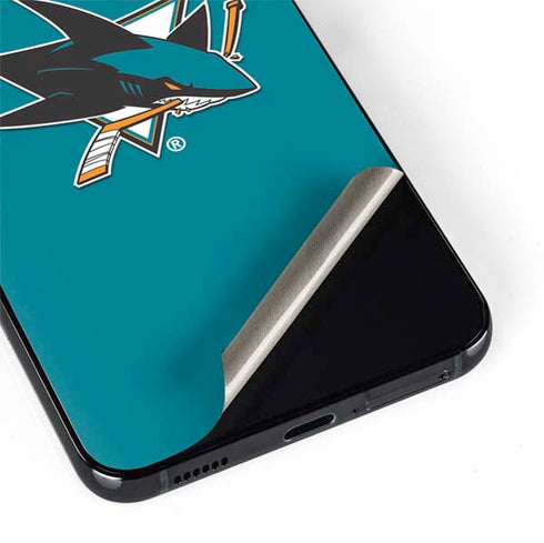 NHL San Jose Sharks Solid Background Galaxy S22 Skin