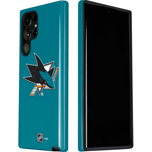 NHL San Jose Sharks Solid Background Galaxy S22 Ultra Pro Case